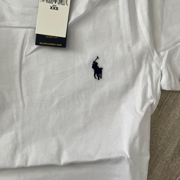 Soft cotton crew neck t-shirt accented with signature pony embroidery White XXS - Picture 3 of 4